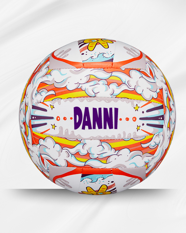 Customized Personalized Wilson Graffiti Peace Youth Mini Volleyball