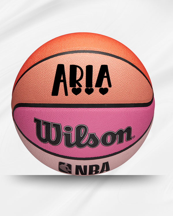 Customized Personalized Wilson Forge Indoor/Outdoor Basketball - Pink