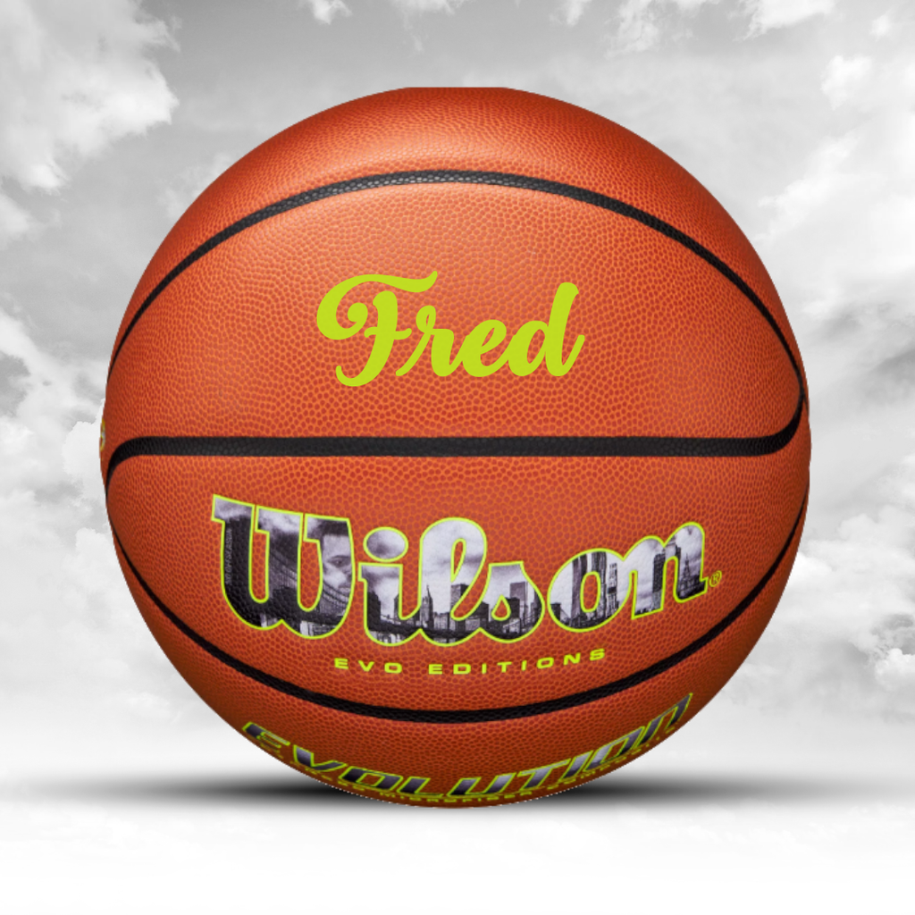 Customized Personalized Wilson Evolution Indoor NCAA Basketball Chris Brickley