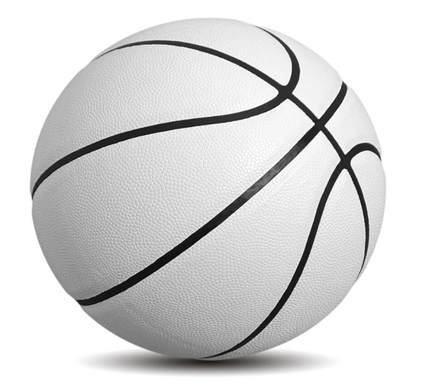NO LOGO - BLANK Indoor/Outdoor White Basketball - Unleash Your Creativity
