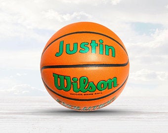Customized Wilson Evolution Indoor Basketball Green